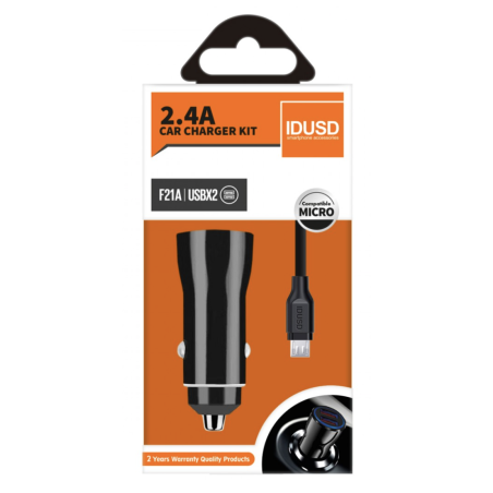 Kit chargeur voiture + câble micro USB - IDUSD