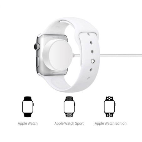 Station de charge magnétique Apple Watch Blanc