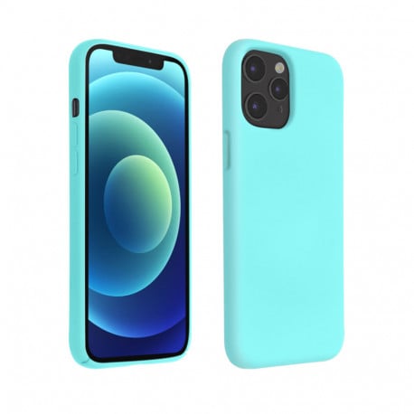 Coque silicone iPhone 12 Pro Max Turquoise