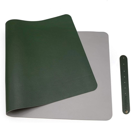 Tapis de Bureau Vert et Gris