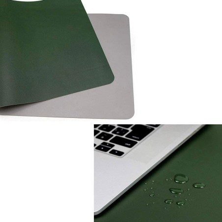 Tapis de Bureau Vert et Gris