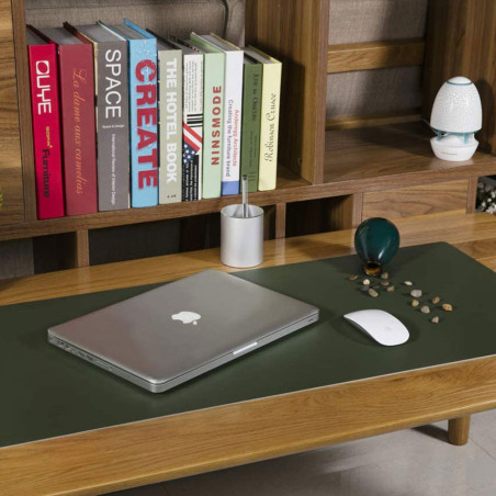 Tapis de Bureau Vert et Gris