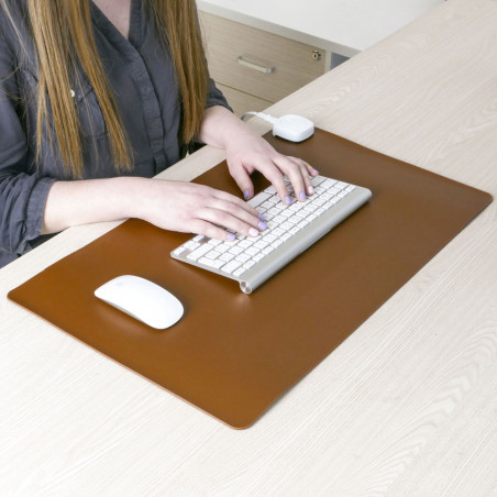 Tapis de Bureau chauffant Marron