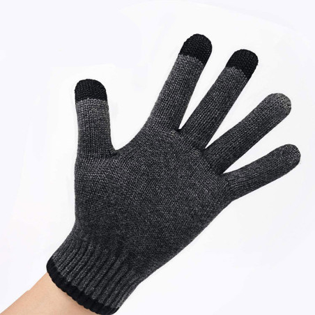 Gants tactiles Gris anthracite