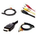 Câble HDMI mâle vers 3 RCA vidéo audio AV 1.5M