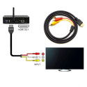 Câble HDMI mâle vers 3 RCA vidéo audio AV 1.5M