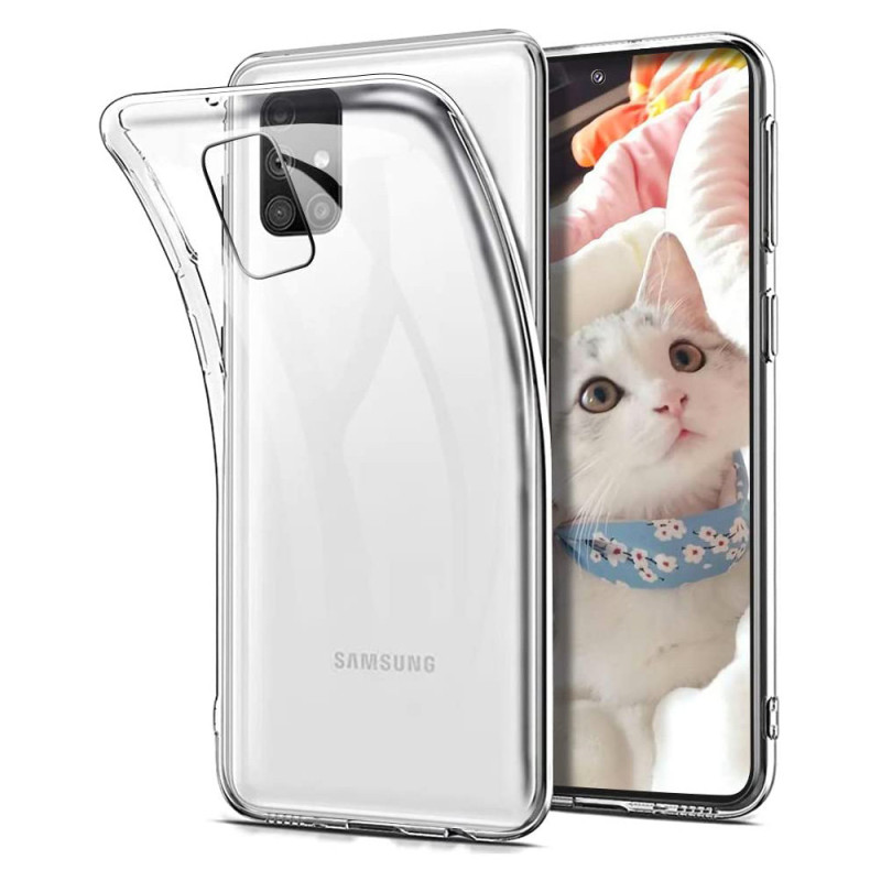 Coque silicone transparente Samsung Galaxy M51