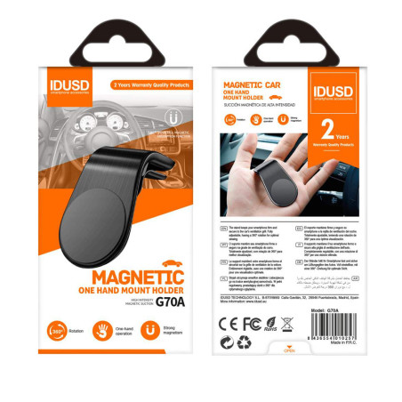 Support magnétique One-Click smartphone voiture - IDUSD