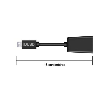 Adaptateur USB-C vers USB Noir - IDUSD