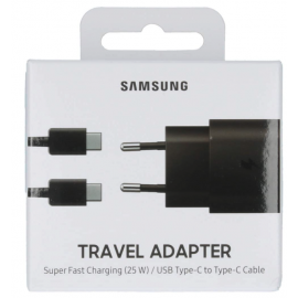 Chargeur Rapide 25W + Cable USB-C USB-C Compatible avec Samsung  A54-A34-A14-S23-S23 PLUS-S23 ULTRA-S22-S22 PLUS-S22 Ultra-Z A9