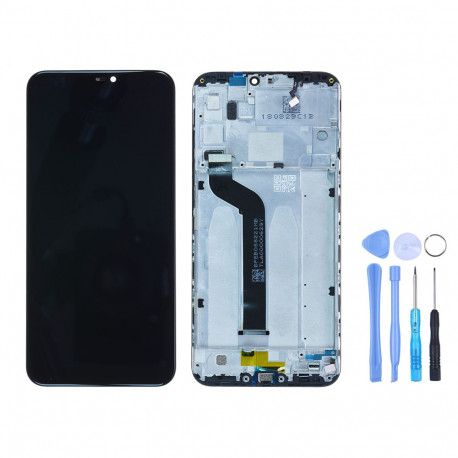 Ecran LCD Complet Noir Pour Xiaomi Mi 8 Lite avec châssis 