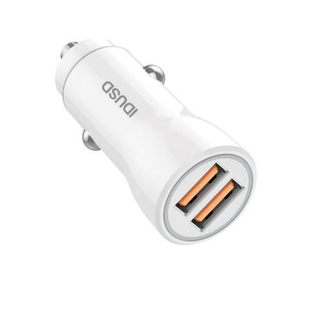 Kit chargeur voiture blanc + câble lightning - IDUSD