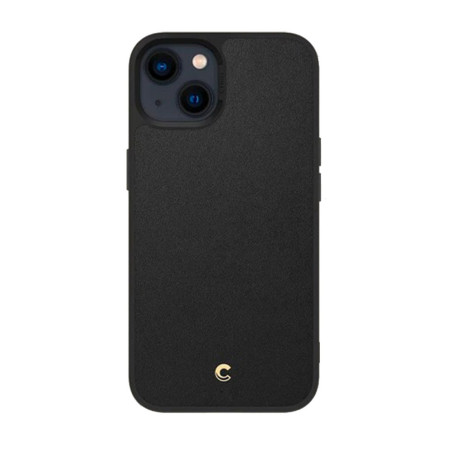 Coque Spigen Cyrill leather brick noir iPhone 13