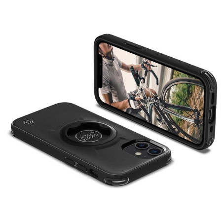 Coque Spigen Bike Mount noir iPhone 12 Mini