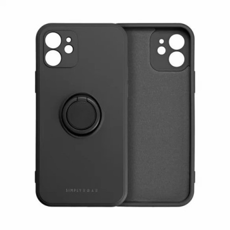 Coque silicone anneau intégré noir iPhone 11 Pro