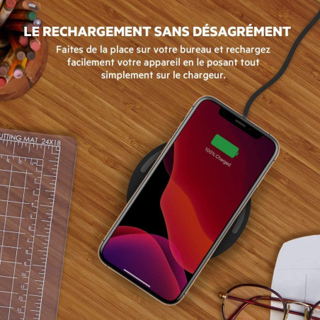 Chargeur à induction 10W Boost Charge noir Belkin