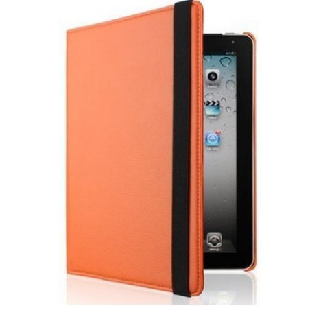 Etui cuir orange 360° iPad 2/3