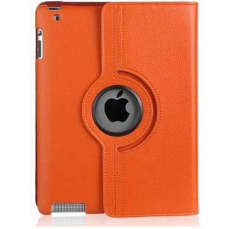 Etui cuir orange 360° iPad 2/3