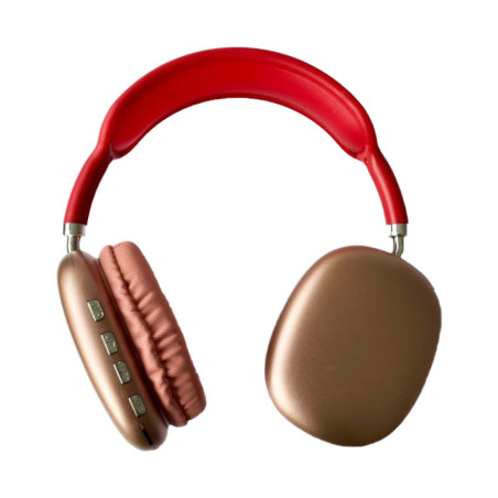 Casque stéréo Bluetooth micro intégré rouge