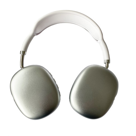 Casque stéréo Bluetooth micro intégré blanc