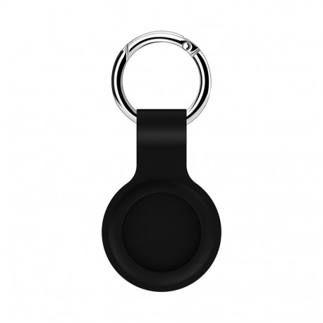Etui en cuir porte clés pour AirTag Apple coloris noir