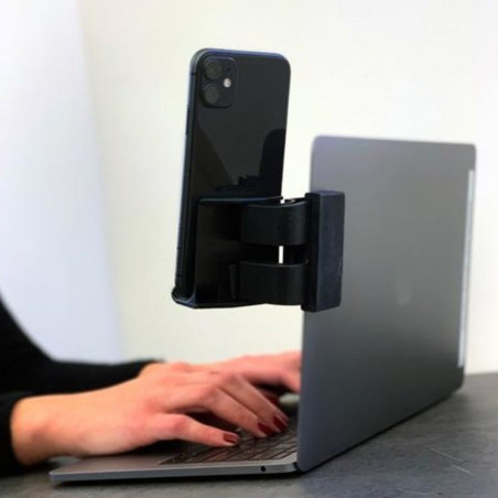 Support smartphone noir pour PC / Macbook