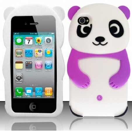 Housse en silicone Panda Rose iPhone 5