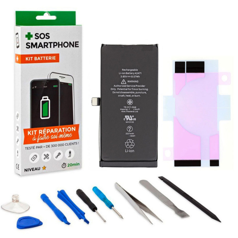 Batterie IPhone 13 Mini 3200mAh – Haute Capacité, Lithium-polymère, Avec Outils De Remplacement