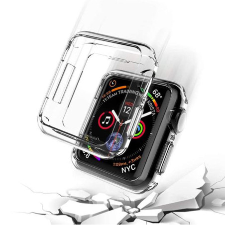 Bumper silicone transparent Apple Watch Série 4 / 5 / 6 / SE 40 mm