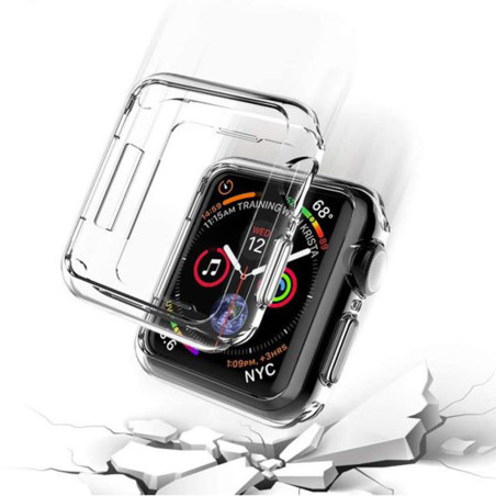 Bumper silicone transparent Apple Watch Série 7 45 mm