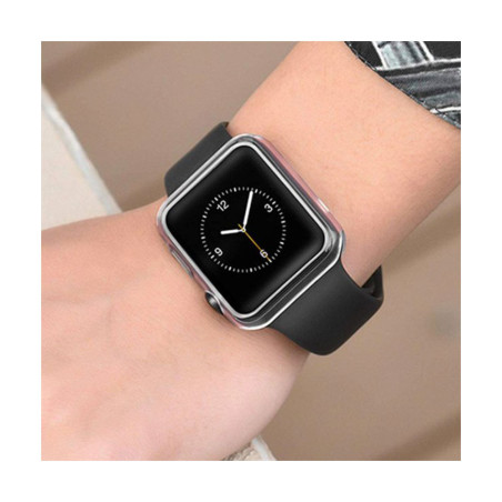 Bumper silicone transparent Apple Watch Série 7 45 mm