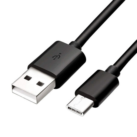 Câble USB-C 1,5m noir d'origine Samsung avec packaging