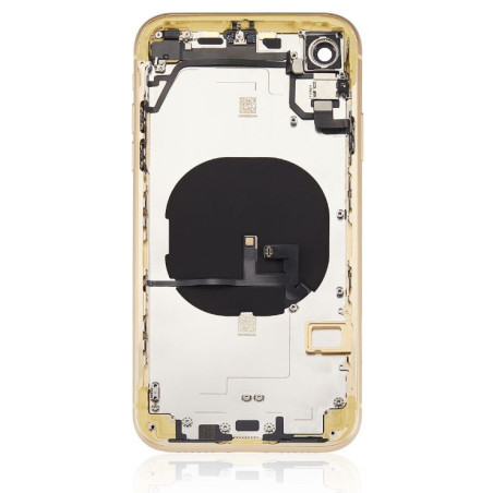 Coque arrière complète iPhone XR Jaune