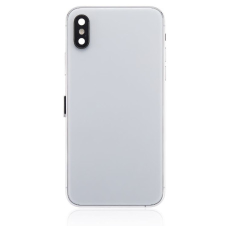 Coque arrière complète iPhone XS Argent