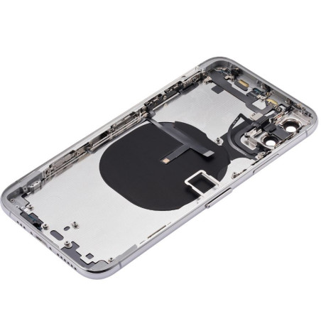 Coque arrière complète iPhone XS Argent