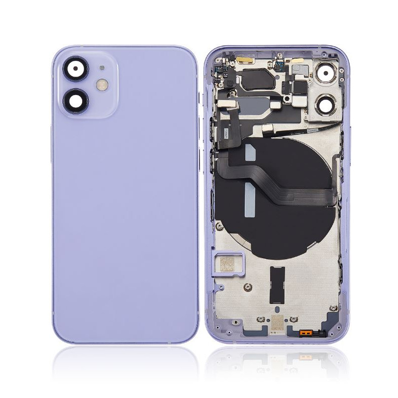 Vitre arrière iPhone 12 violet - Qualité premium