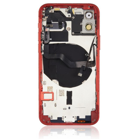 Coque arrière complète iPhone 12 rouge