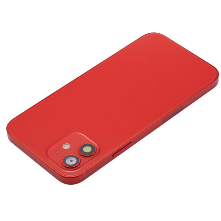 Coque arrière complète iPhone 12 rouge