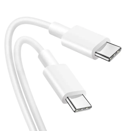 Cable USB-C vers USB-C Blanc