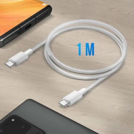 Cable USB-C vers USB-C Blanc