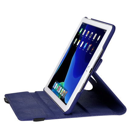 Etui cuir 360° Bleu Marine iPad 7 / 8 / 9 / iPad Pro 10,5"