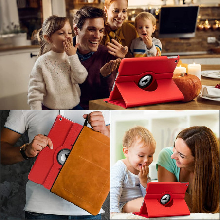 Etui 360° Rouge iPad 7 / 8 / 9 / iPad Pro 10,5"