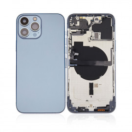 Vitre arrière iPhone 13 Pro bleu (large hole)