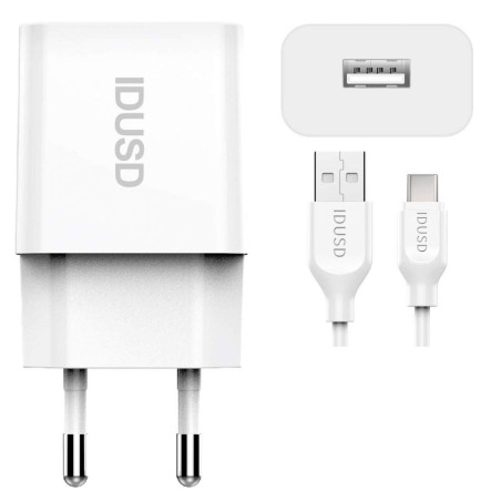 Chargeur complet USB-C 2.4A 1,2 m - IDUSD