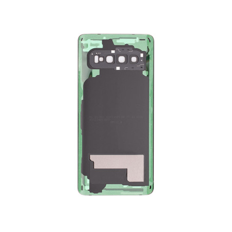 Vitre arrière de remplacement Samsung Galaxy S10 noir + adhésif
