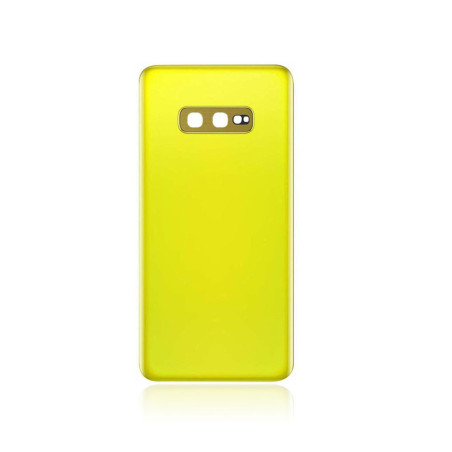 Vitre arrière de remplacement Samsung Galaxy S10e jaune + adhésif