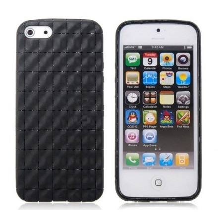 Housse silicone damier pour iPhone 5/5S/SE