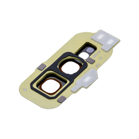 Lentille caméra arrière + contour Samsung Galaxy S10e jaune