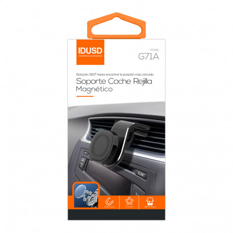 Support magnétique One-Click smartphone voiture - IDUSD