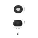 Lot de 2 embouts de remplacement silicone Airpods 3 noir - taille S